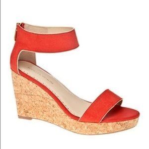 Adrienne Vittadini Carol Ann Cork Platform Wedge Sandals